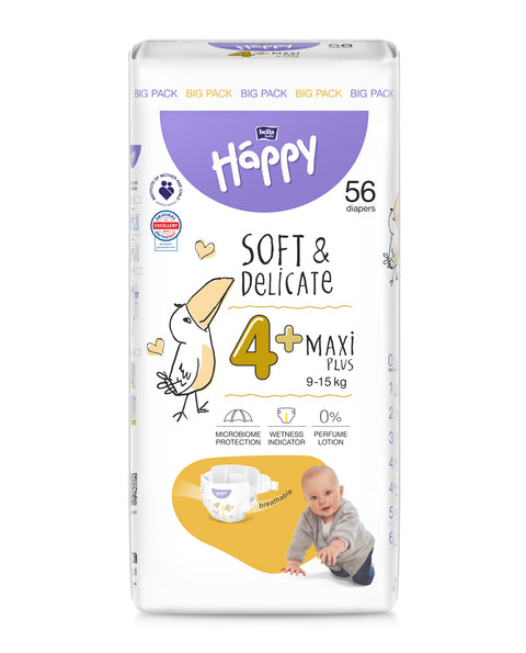 Bella Baby Happy Windeln Gr. 4+, Maxi Plus 9-15kg