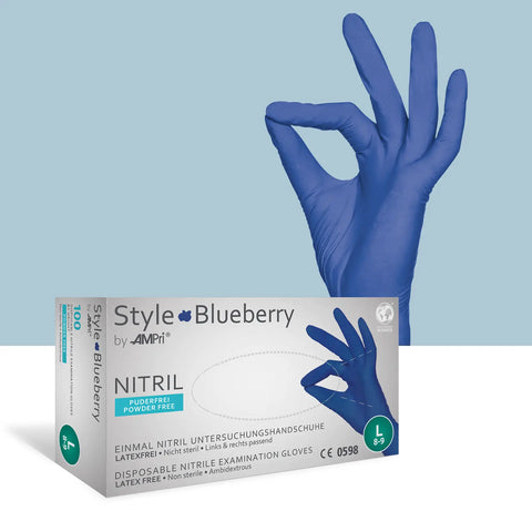 Nitrilhandschuhe dunkelblau, Med Comfort, Box mit 100 Stk.