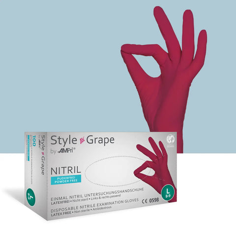 Nitrilhandschuhe Bordeaux, Med Comfort, Box mit 100 Stk.