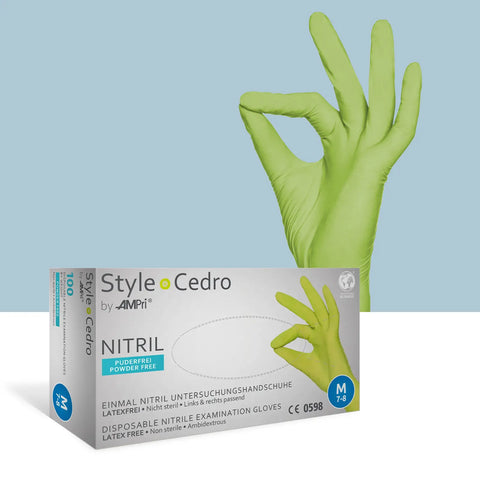 Nitrilhandschuhe grün, Med Comfort, Box mit 100 Stk.