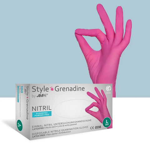 Nitrilhandschuhe Pink, Med Comfort, Box mit 100 Stk.