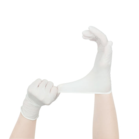 SPARPAKETE nima. Nitrilhandschuhe, 10 Boxen x 100 Stk., weiß