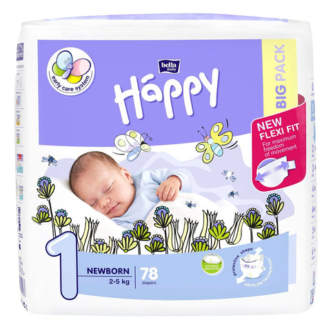 Bella Baby Happy Windeln Gr. 1, Newborn 2-5kg