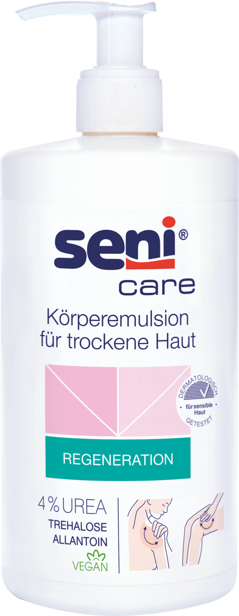 Seni Care Körperemulsion für trockene Haut 4% UREA, 500 ml