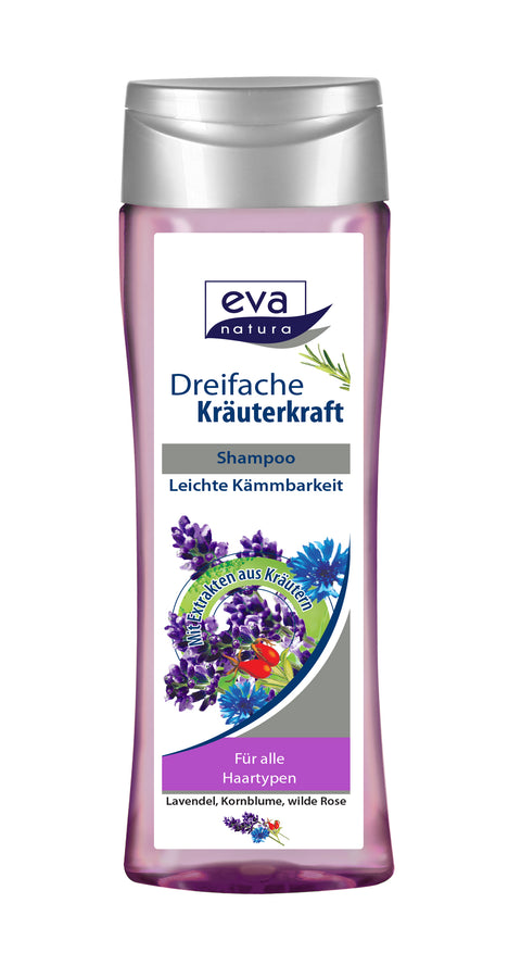 eva Natura Shampoo, Lavendel & wilde Rose, 400ml
