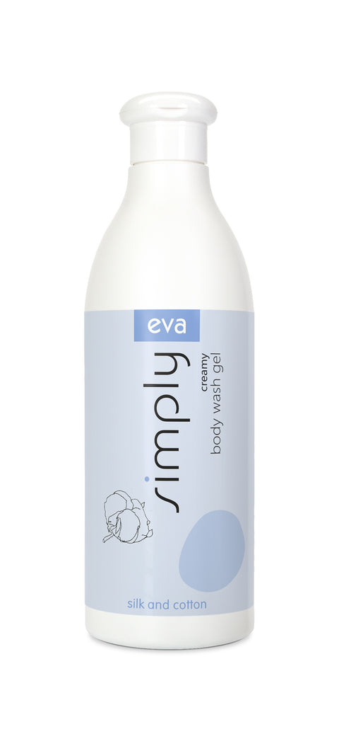 eva Simply Duschgel, Seide & Baumwolle, 500ml