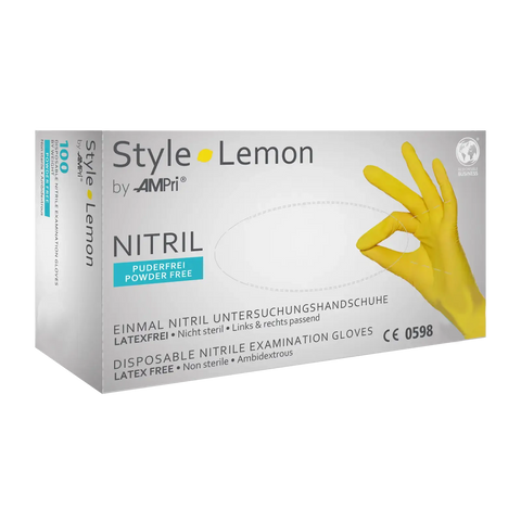 Nitrilhandschuhe gelb, Med Comfort, Box mit 100 Stk.