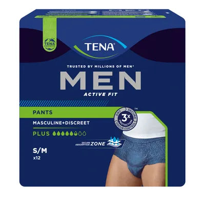 TENA Men Active Fit Pants Plus S/M, L/XL